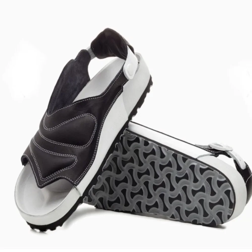 Birkenstock x Saskia Lenaerts Terra leather sandals. Exquisite. Size: 8, 41